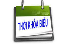 THỜI KHÓA BIỂU HỌC KỲ 2